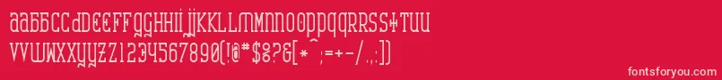 fuente Carb – Fuentes Rosadas Sobre Fondo Rojo
