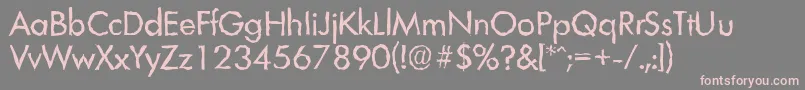 LimerickrandomRegular Font – Pink Fonts on Gray Background