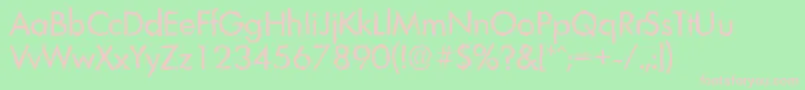 LimerickrandomRegular Font – Pink Fonts on Green Background