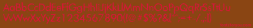 LimerickrandomRegular Font – Red Fonts on Brown Background