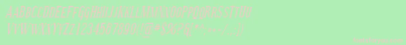 SfcovingtonsccondItalic Font – Pink Fonts on Green Background