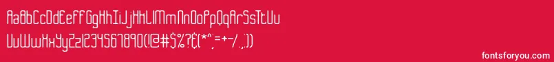 Bend2SquaresBrk Font – White Fonts on Red Background