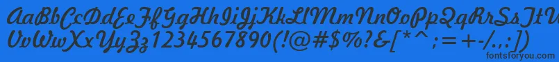 Freehand521Bt Font – Black Fonts on Blue Background