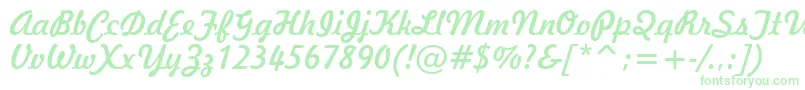 Freehand521Bt Font – Green Fonts on White Background