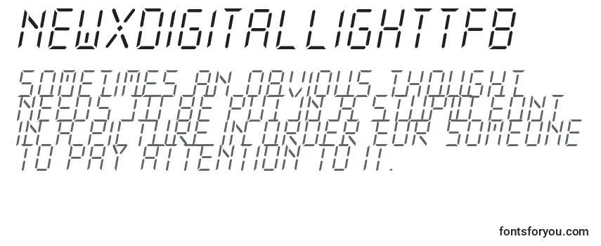 NewXDigitalLightTfb フォントのレビュー