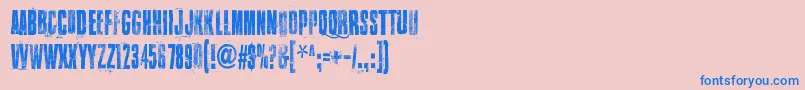 More about WalkThisWay Font WalkThisWay Font – Blue Fonts on Pink Background