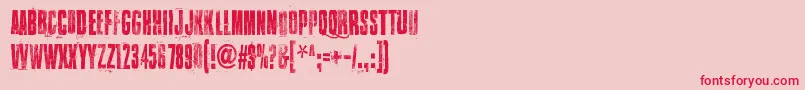 More about WalkThisWay Font WalkThisWay Font – Red Fonts on Pink Background