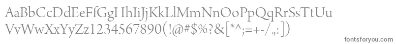 ArnoproLight36pt Font – Gray Fonts on White Background