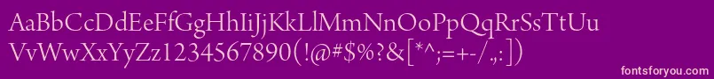 fuente ArnoproLight36pt – Fuentes Rosadas Sobre Fondo Morado