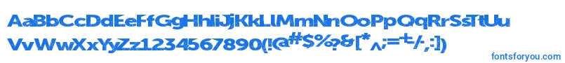 Summerblacktop Font – Blue Fonts on White Background