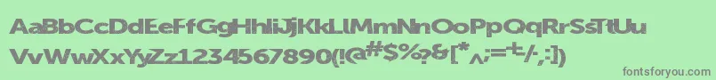 Summerblacktop Font – Gray Fonts on Green Background