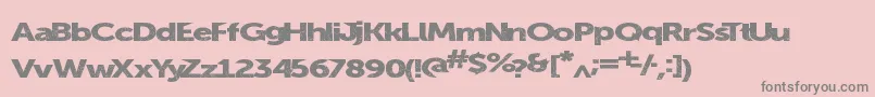 Summerblacktop Font – Gray Fonts on Pink Background