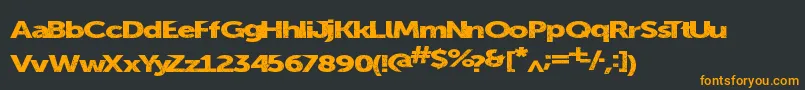 Summerblacktop Font – Orange Fonts on Black Background