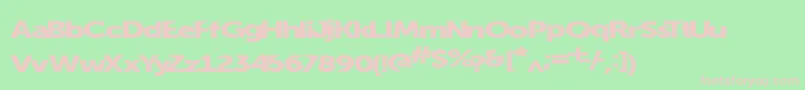 Summerblacktop Font – Pink Fonts on Green Background