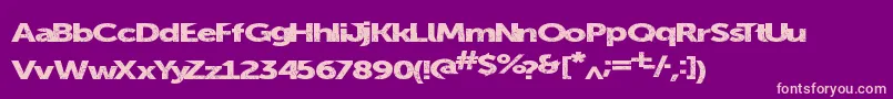 Summerblacktop Font – Pink Fonts on Purple Background