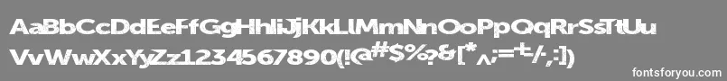 Summerblacktop Font – White Fonts on Gray Background