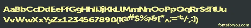 Summerblacktop Font – Yellow Fonts on Black Background