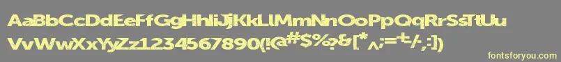 Summerblacktop Font – Yellow Fonts on Gray Background