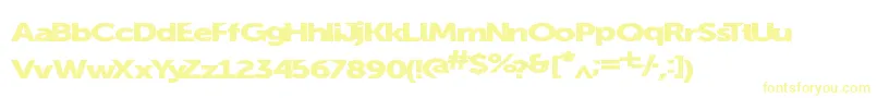 Summerblacktop Font – Yellow Fonts on White Background