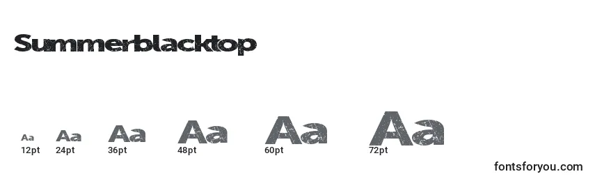 Tamaños de fuente Summerblacktop