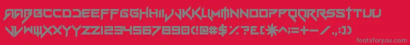 Шрифт VerminVibesEx – серые шрифты на красном фоне
