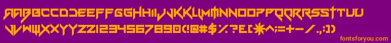 VerminVibesEx Font – Orange Fonts on Purple Background