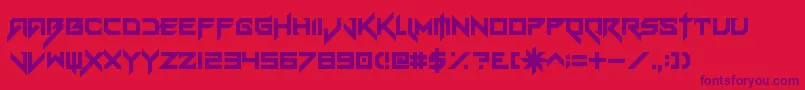 Шрифт VerminVibesEx – фиолетовые шрифты на красном фоне