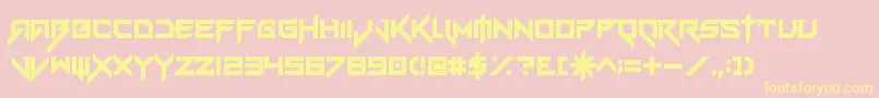 fuente VerminVibesEx – Fuentes Amarillas Sobre Fondo Rosa