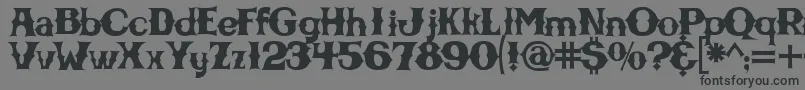 Cbgbfontsolid Font – Black Fonts on Gray Background