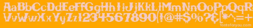 More about Cbgbfontsolid Font Cbgbfontsolid Font – Pink Fonts on Orange Background