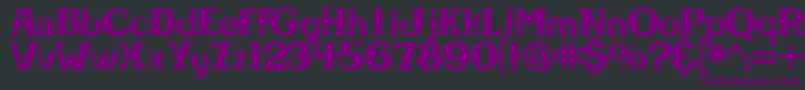 Cbgbfontsolid Font – Purple Fonts on Black Background