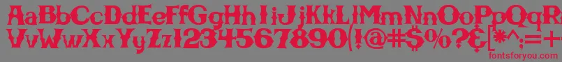 More about Cbgbfontsolid Font Cbgbfontsolid Font – Red Fonts on Gray Background