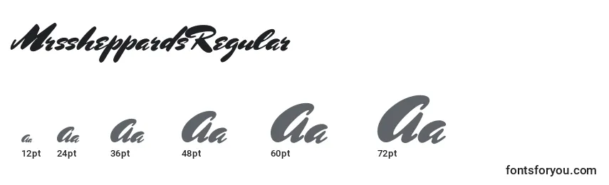MrssheppardsRegular Font Sizes