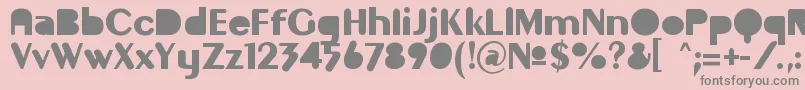 Gilgonm Font – Gray Fonts on Pink Background