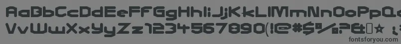 フォントCharlesinchargeRegular – 黒い文字の灰色の背景