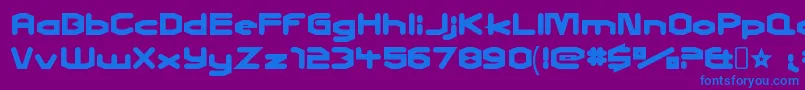 CharlesinchargeRegular Font – Blue Fonts on Purple Background