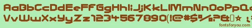 CharlesinchargeRegular Font – Brown Fonts on Green Background