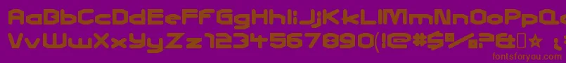 CharlesinchargeRegular Font – Brown Fonts on Purple Background