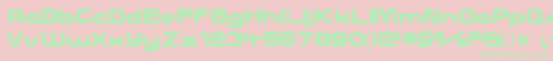 CharlesinchargeRegular-Schriftart – Grüne Schriften auf rosa Hintergrund