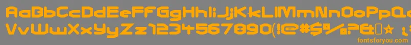 CharlesinchargeRegular Font – Orange Fonts on Gray Background