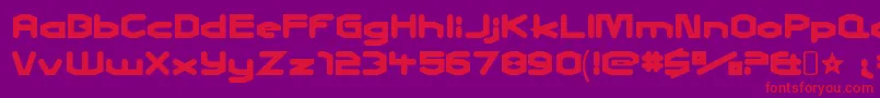 CharlesinchargeRegular Font – Red Fonts on Purple Background