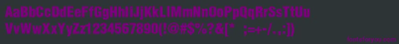 Шрифт PartridgeCondensedBlackSe – фиолетовые шрифты на чёрном фоне