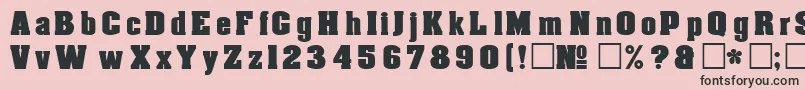 DgAachenNormal Font – Black Fonts on Pink Background