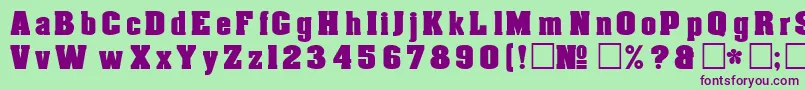 DgAachenNormal Font – Purple Fonts on Green Background