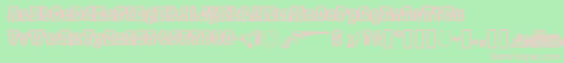 Burrisghosttown Font – Pink Fonts on Green Background