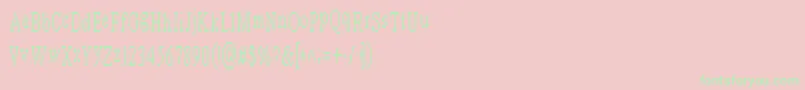 Arashnaziblurb Font – Green Fonts on Pink Background