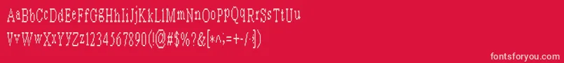 Arashnaziblurb Font – Pink Fonts on Red Background