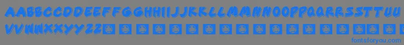 GoodTime Font – Blue Fonts on Gray Background