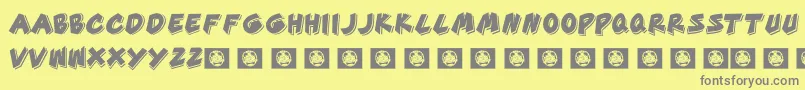 GoodTime Font – Gray Fonts on Yellow Background