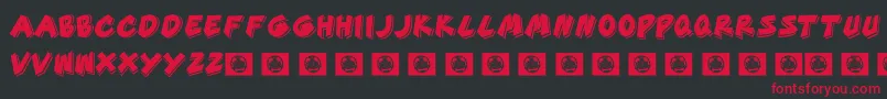 GoodTime Font – Red Fonts on Black Background